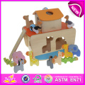 Забавные деревянные строительные игрушки для малышей, деревянные игрушки строительные игрушки для детей, DIY деревянный дом игрушки для ребенка W12D012